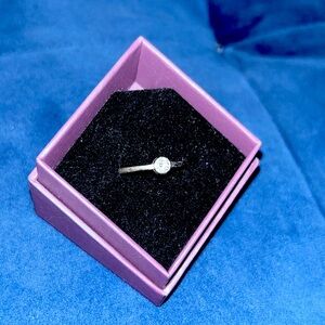 Pandora silver diamond ring